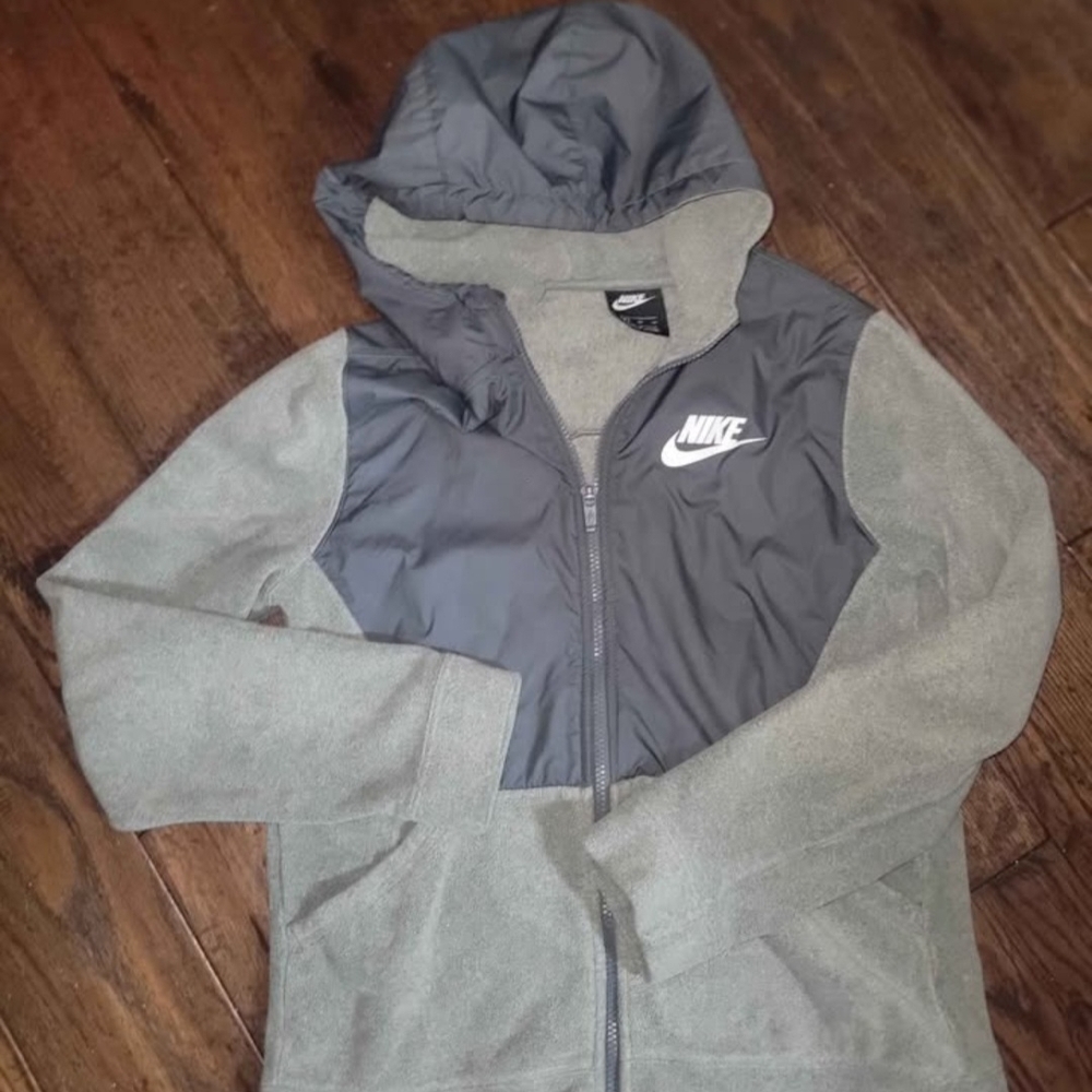 Nike Charcoal and Light Gray Full Zip